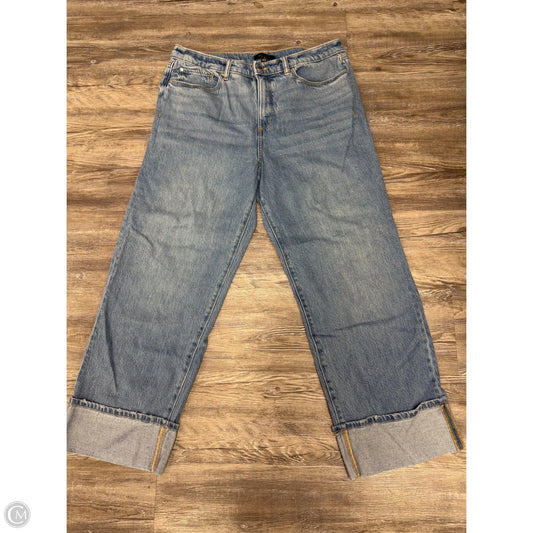 Jeans Wide Leg By Ann Taylor In Blue Denim, Size: 8