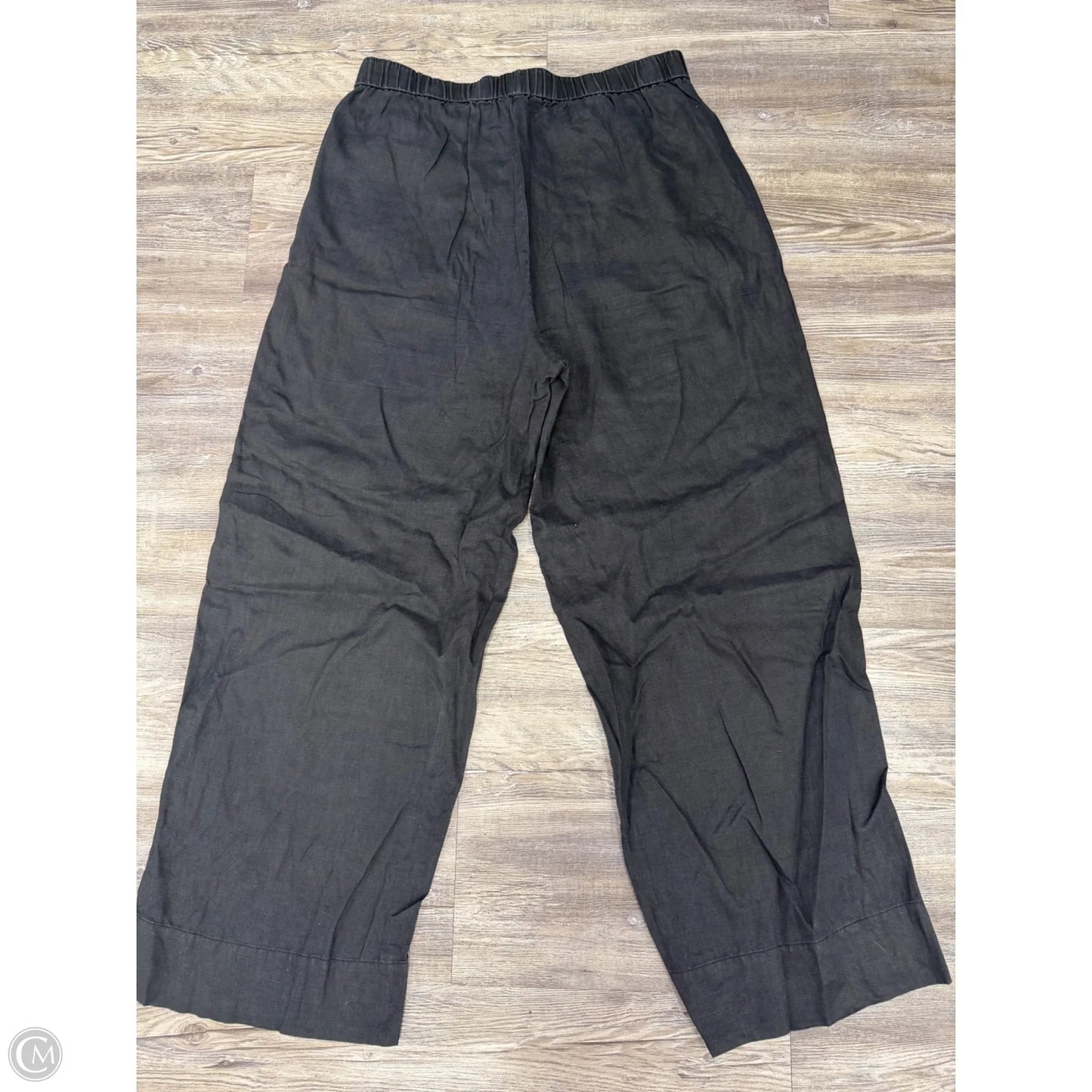 Pants Linen By Eileen Fisher In Black, Size: M