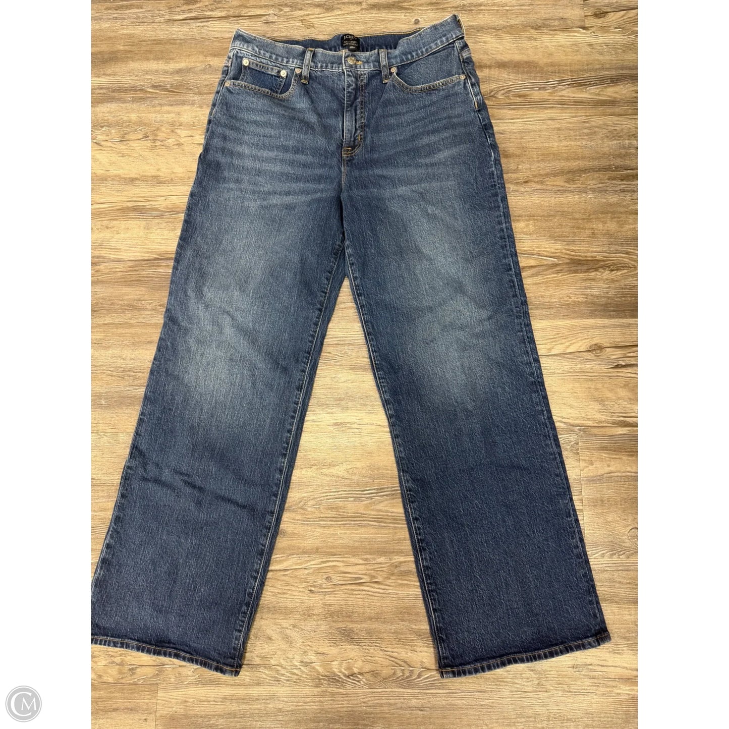 Jeans Wide Leg By J. Crew In Blue Denim, Size: 10