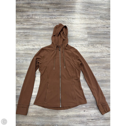 Athletic Jacket By Lululemon In Brown, Size: 10