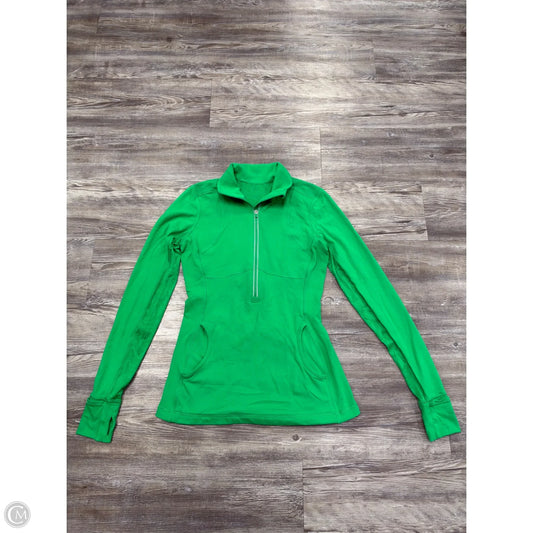 Athletic Jacket By Lululemon In Green, Size: M