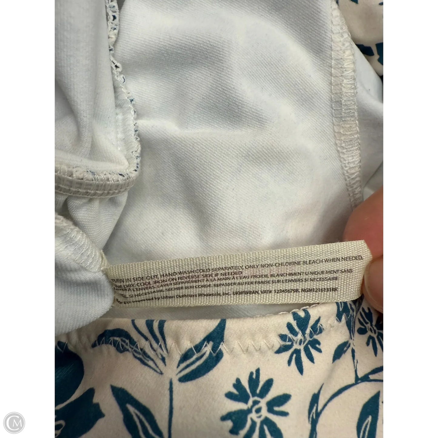 Bodysuit By Free People In Blue & White, Size: M