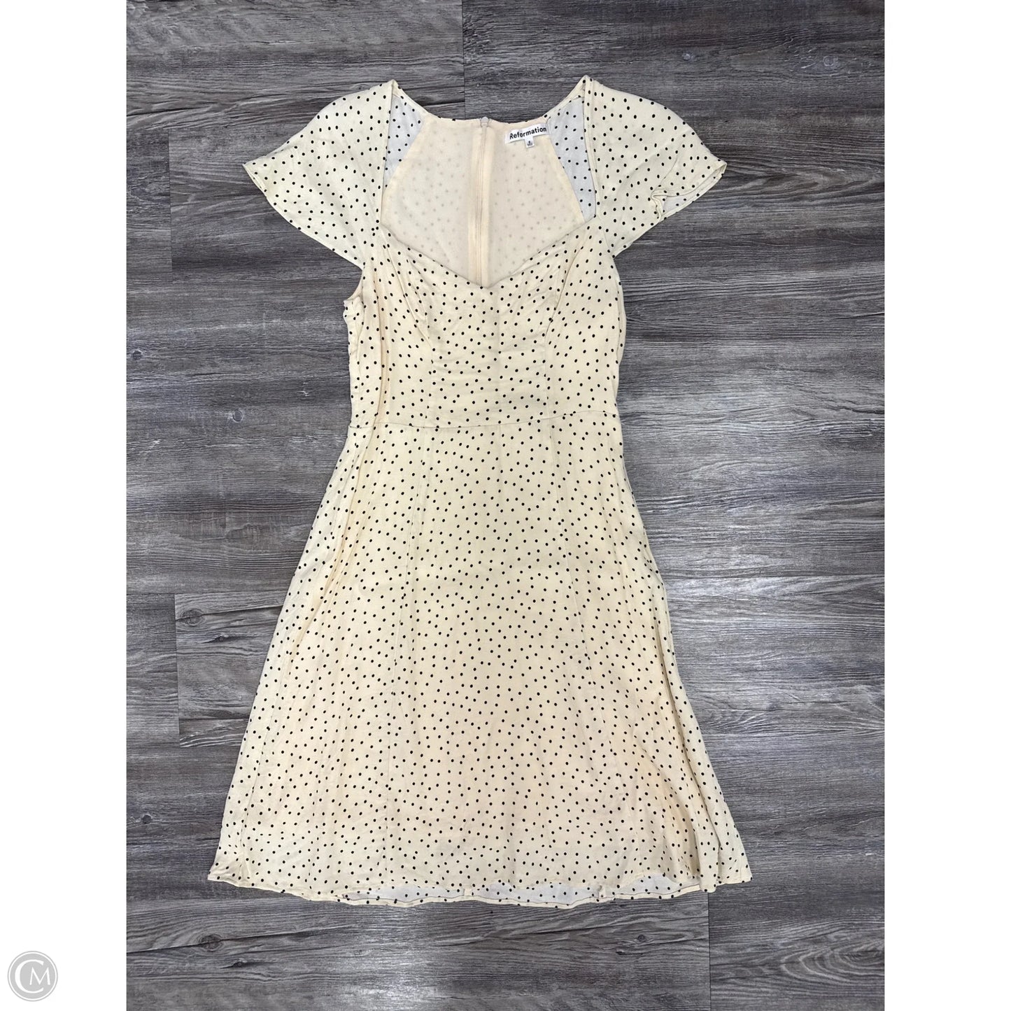 Dress Casual Midi By Reformation In Polkadot Pattern, Size: 6