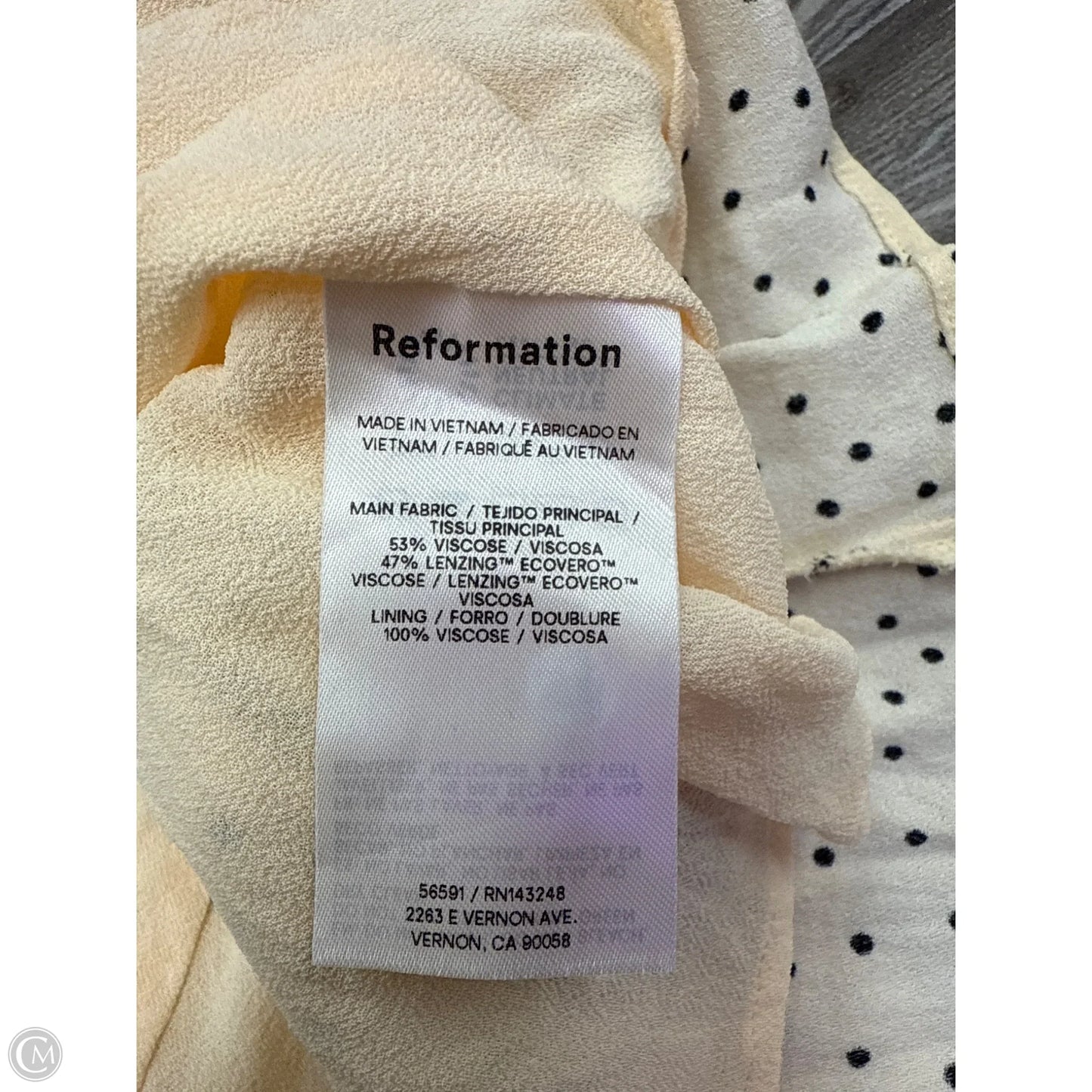 Dress Casual Midi By Reformation In Polkadot Pattern, Size: 6
