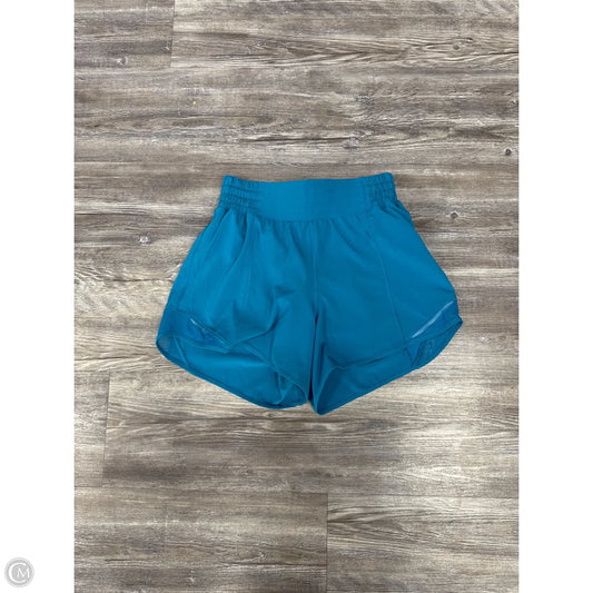 Athletic Shorts By Lululemon In Blue, Size: 4