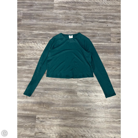 Athletic Top Long Sleeve Crewneck By Lululemon In Green, Size: 4