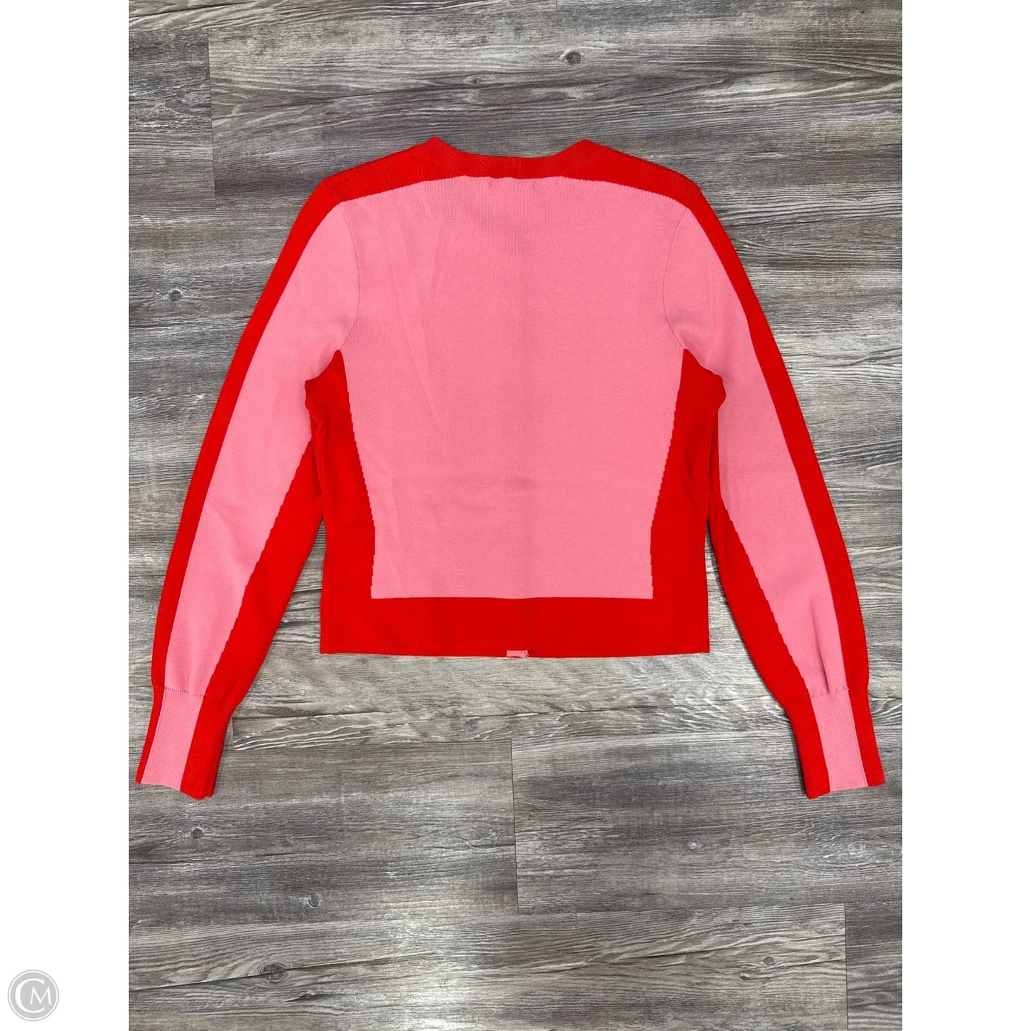 Top Long Sleeve By Cmc In Pink & Red, Size: M