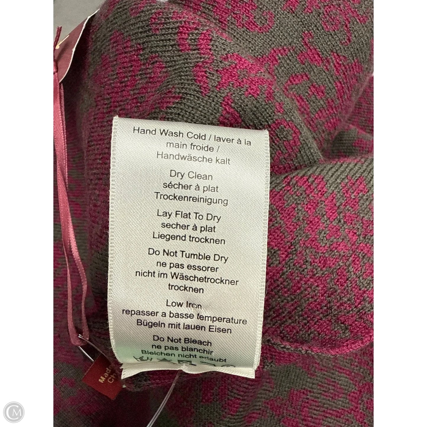 Poncho By Cmc In Grey & Pink, Size: Osfm