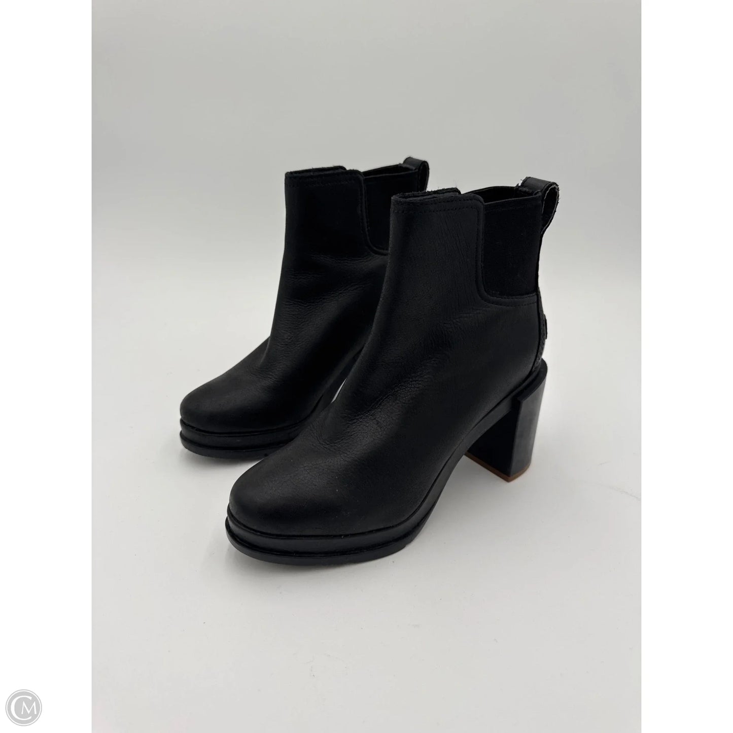 Boots Ankle Heels By Sorel In Black, Size: 6.5