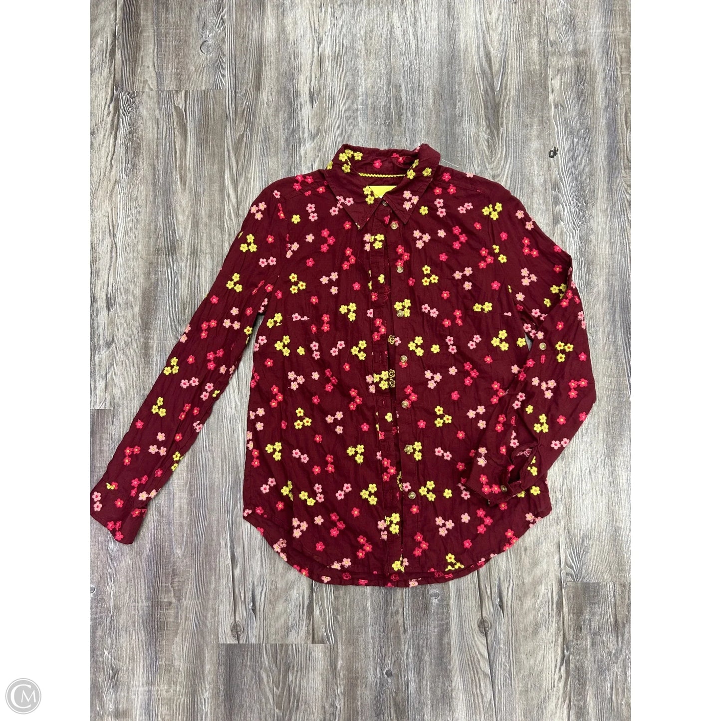 Top Long Sleeve By Maeve In Floral Print, Size: Xs