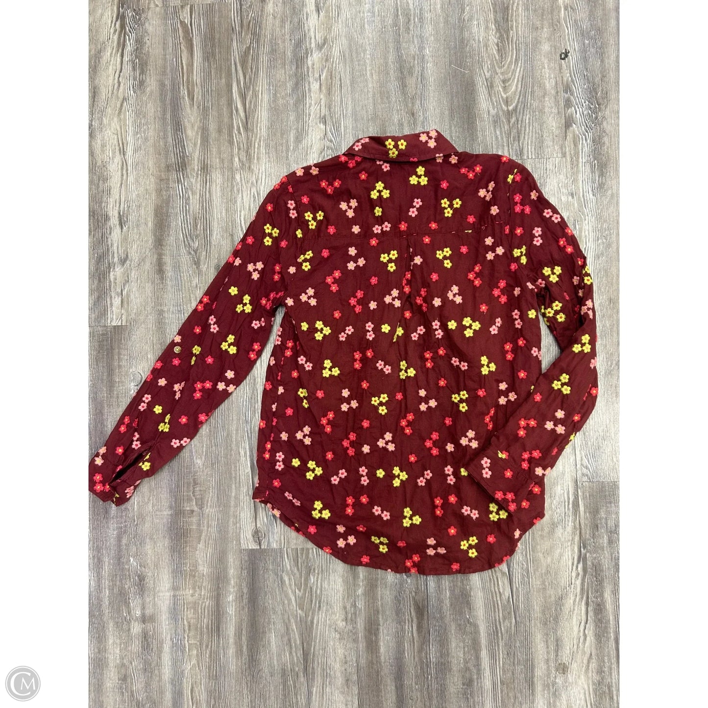 Top Long Sleeve By Maeve In Floral Print, Size: Xs