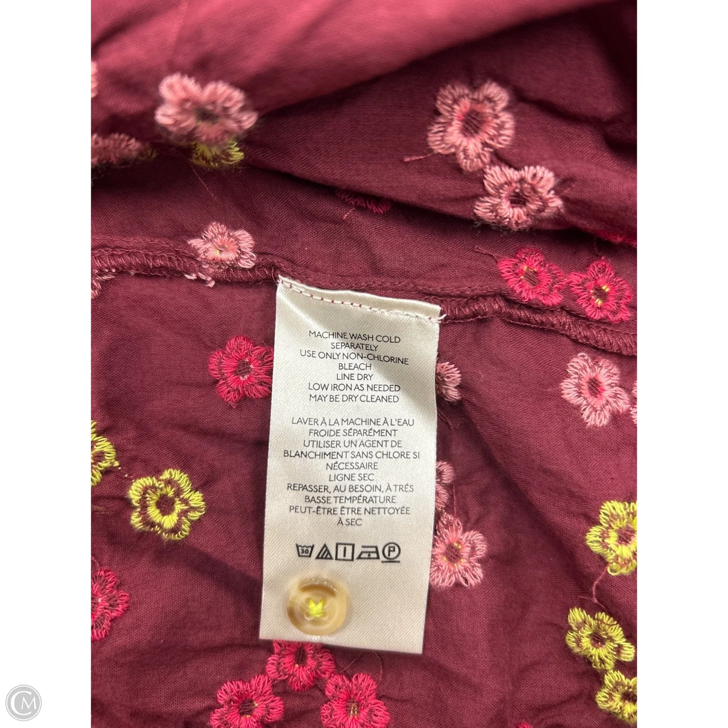 Top Long Sleeve By Maeve In Floral Print, Size: Xs