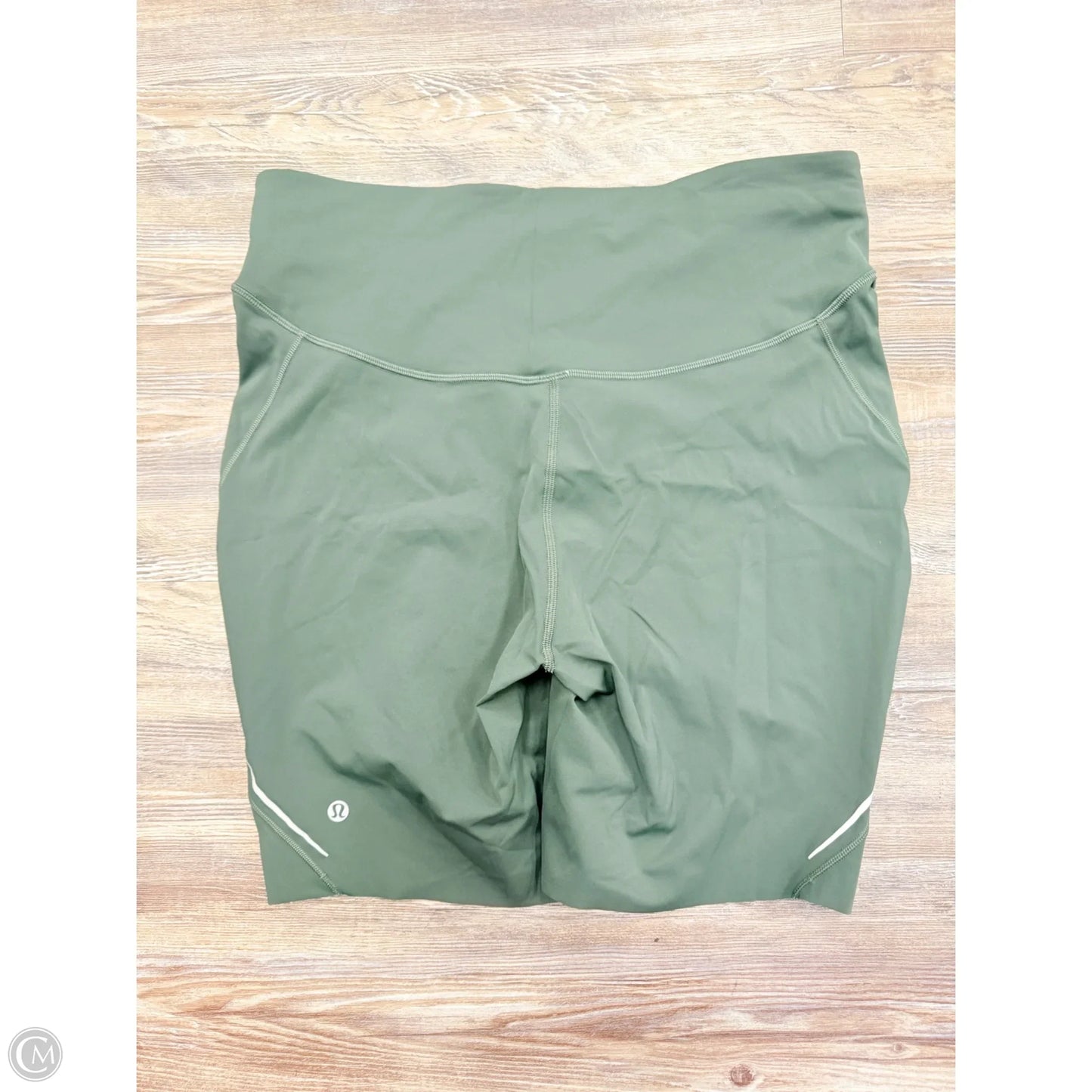 Athletic Shorts By Lululemon In Green, Size: 14