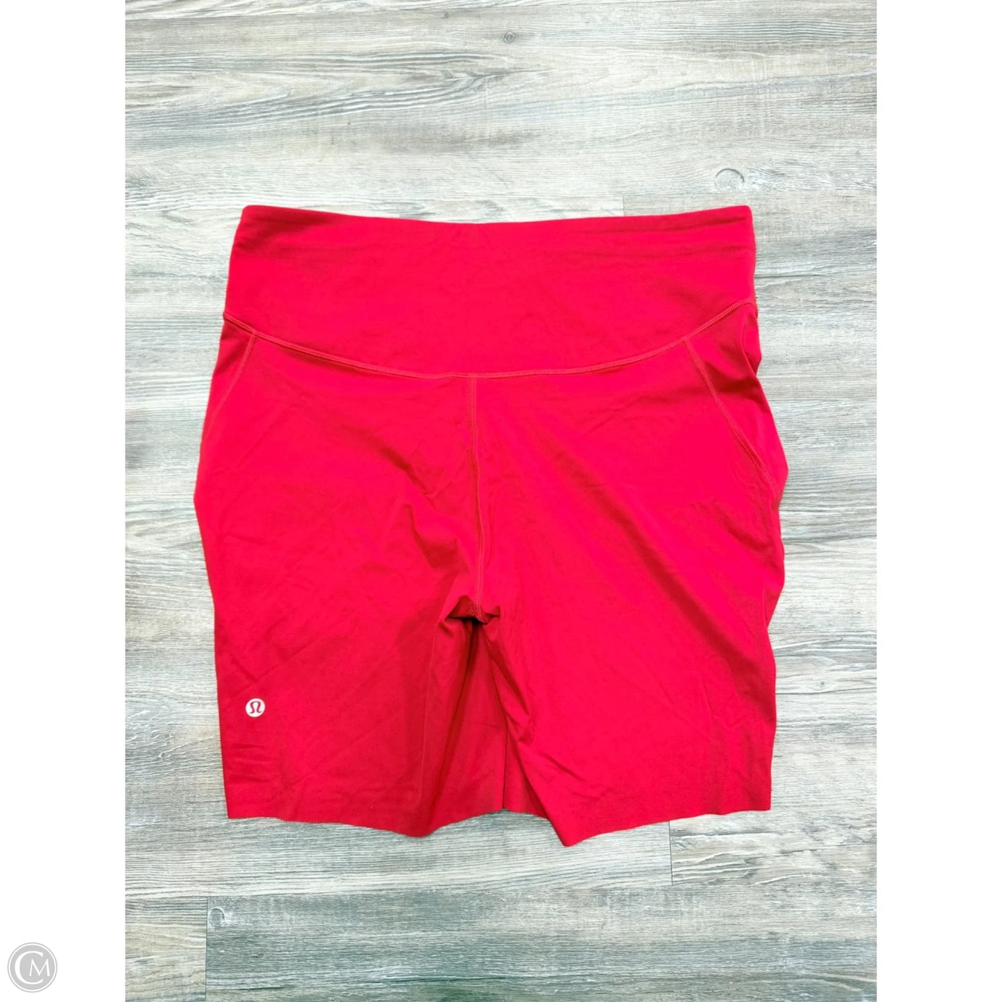 Athletic Shorts By Lululemon In Red, Size: 14