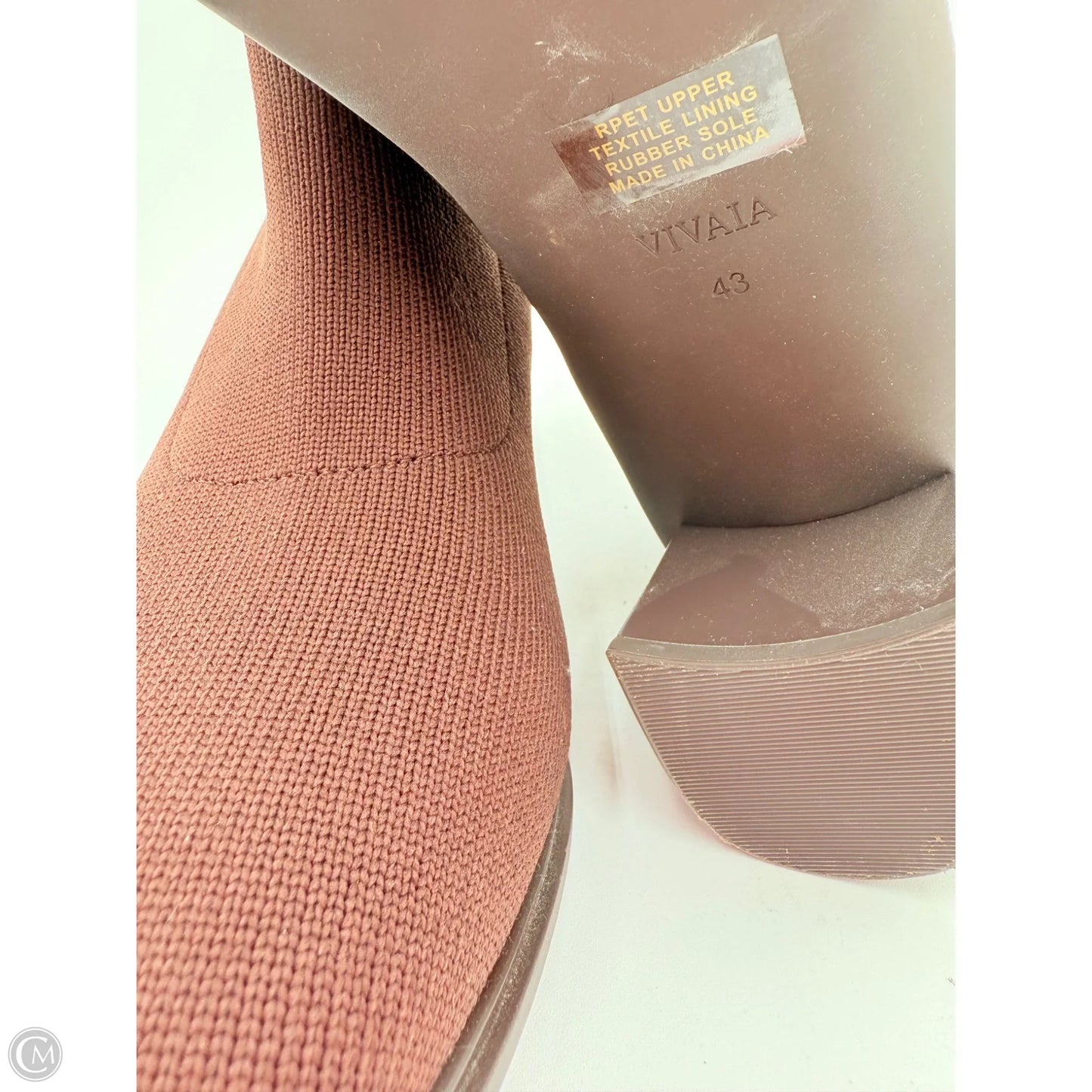 Boots Ankle Heels By Vivaia In Brown, Size: 11