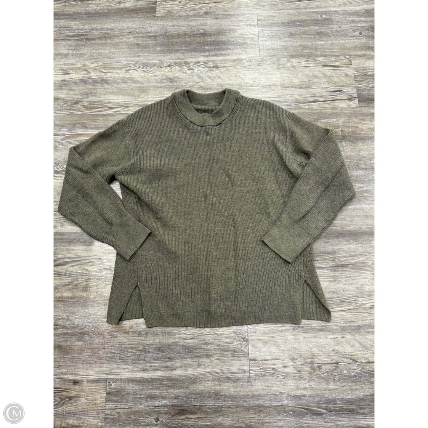 Athletic Sweatshirt Crewneck By Lululemon In Grey, Size: 8