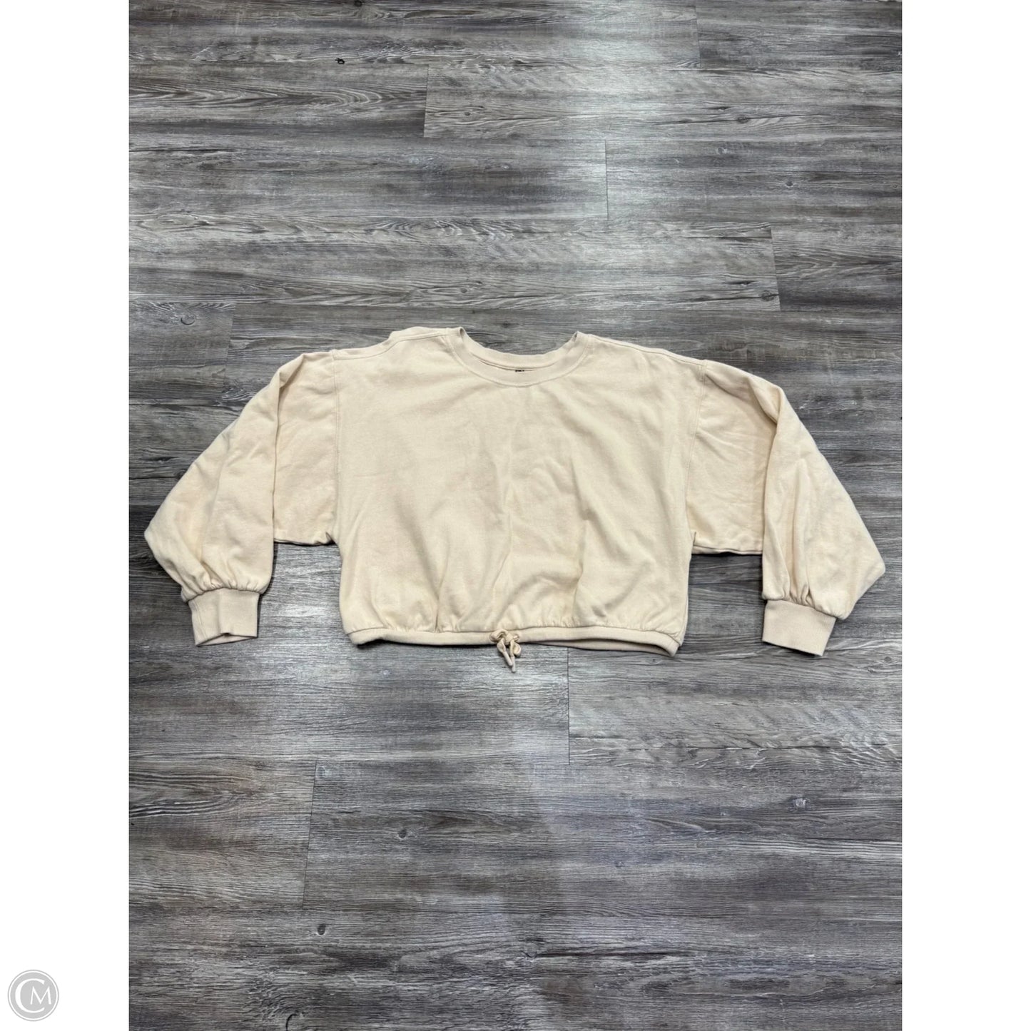 Sweatshirt Crewneck By Anthropologie In Cream, Size: M