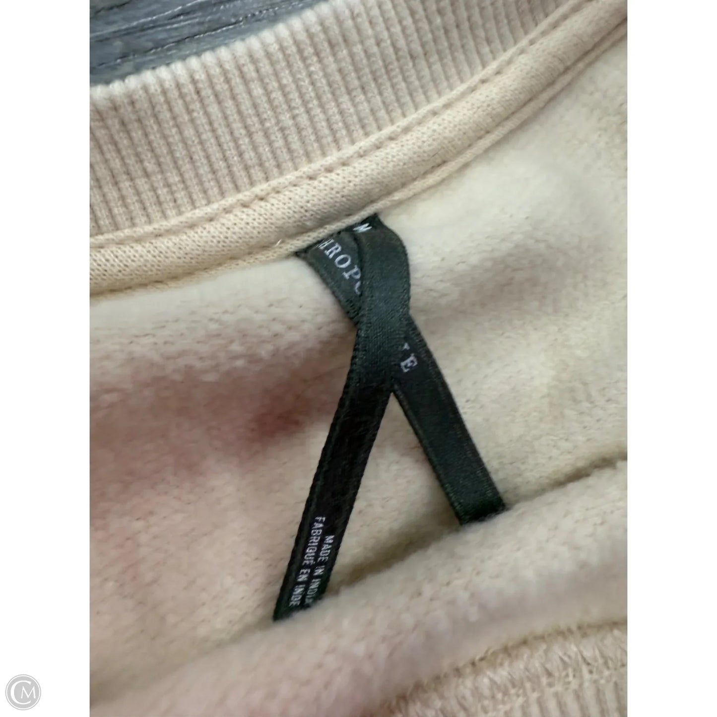 Sweatshirt Crewneck By Anthropologie In Cream, Size: M