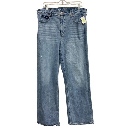 Jeans Wide Leg By Old Navy In Blue Denim, Size:16