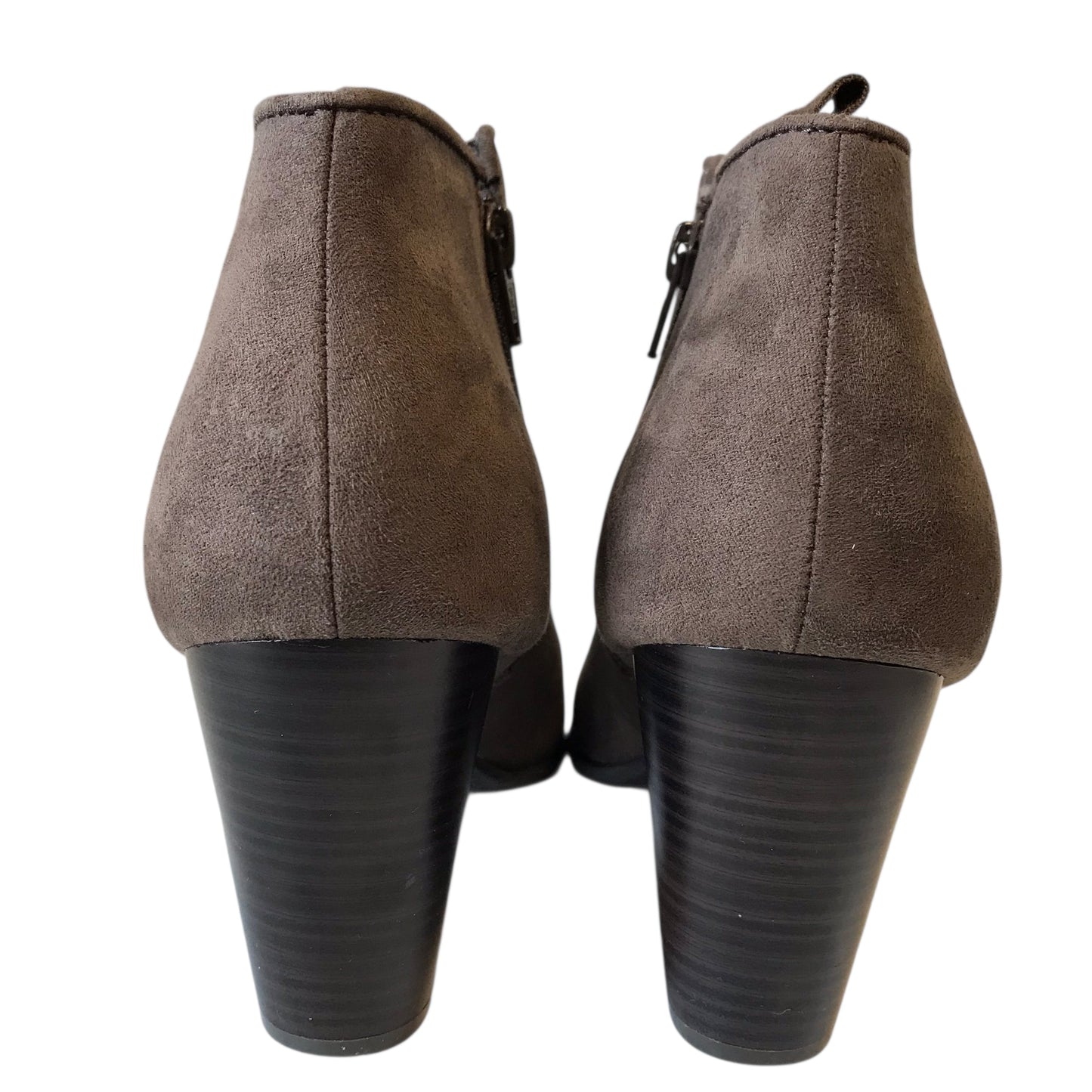 Boots Ankle Heels By Gap In Brown, Size:10