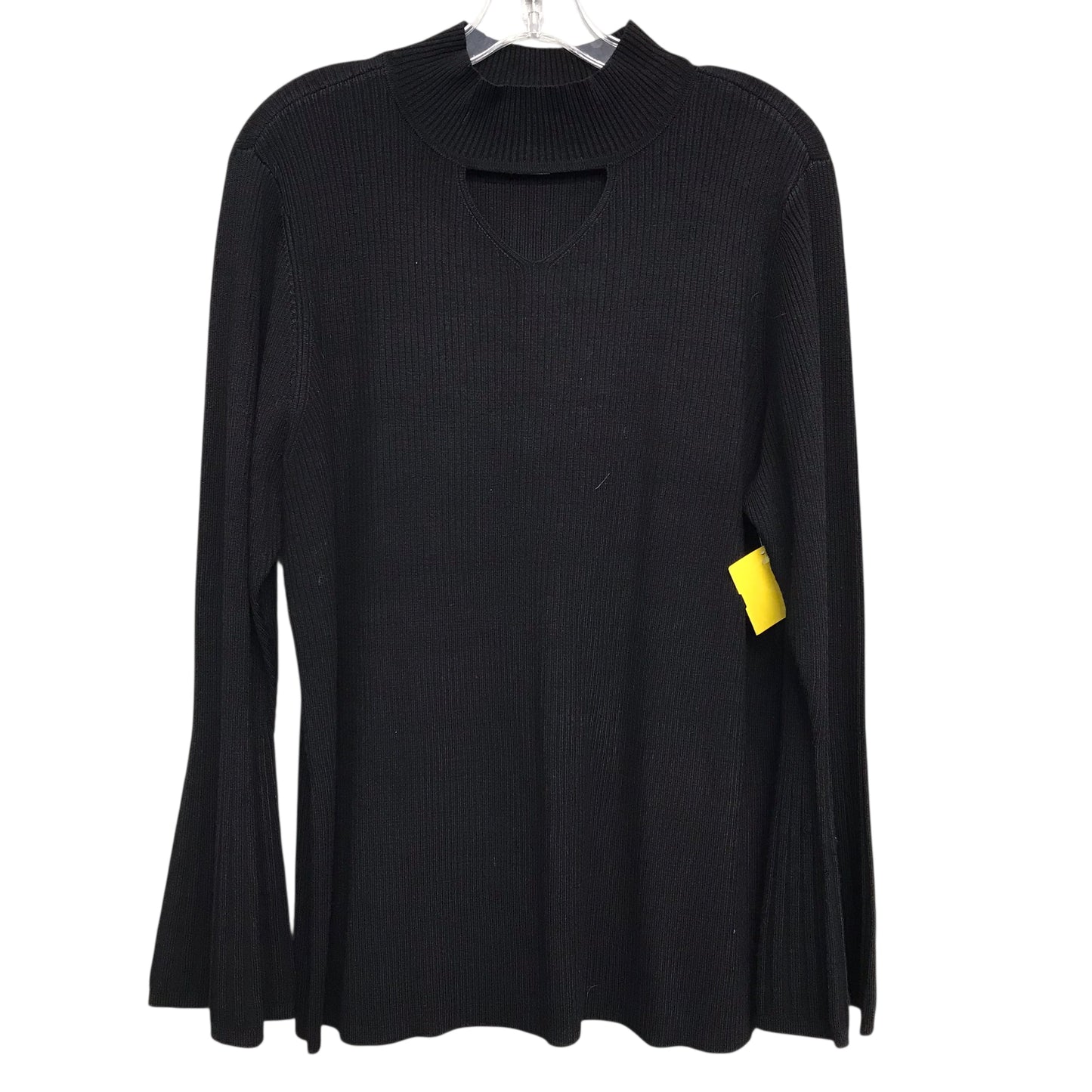 Top Ls By Chicos In Black, Size:Xl