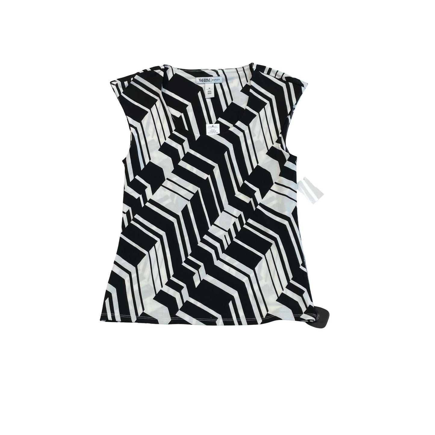 Top Sleeveless By White House Black Market In Black & White, Size:M