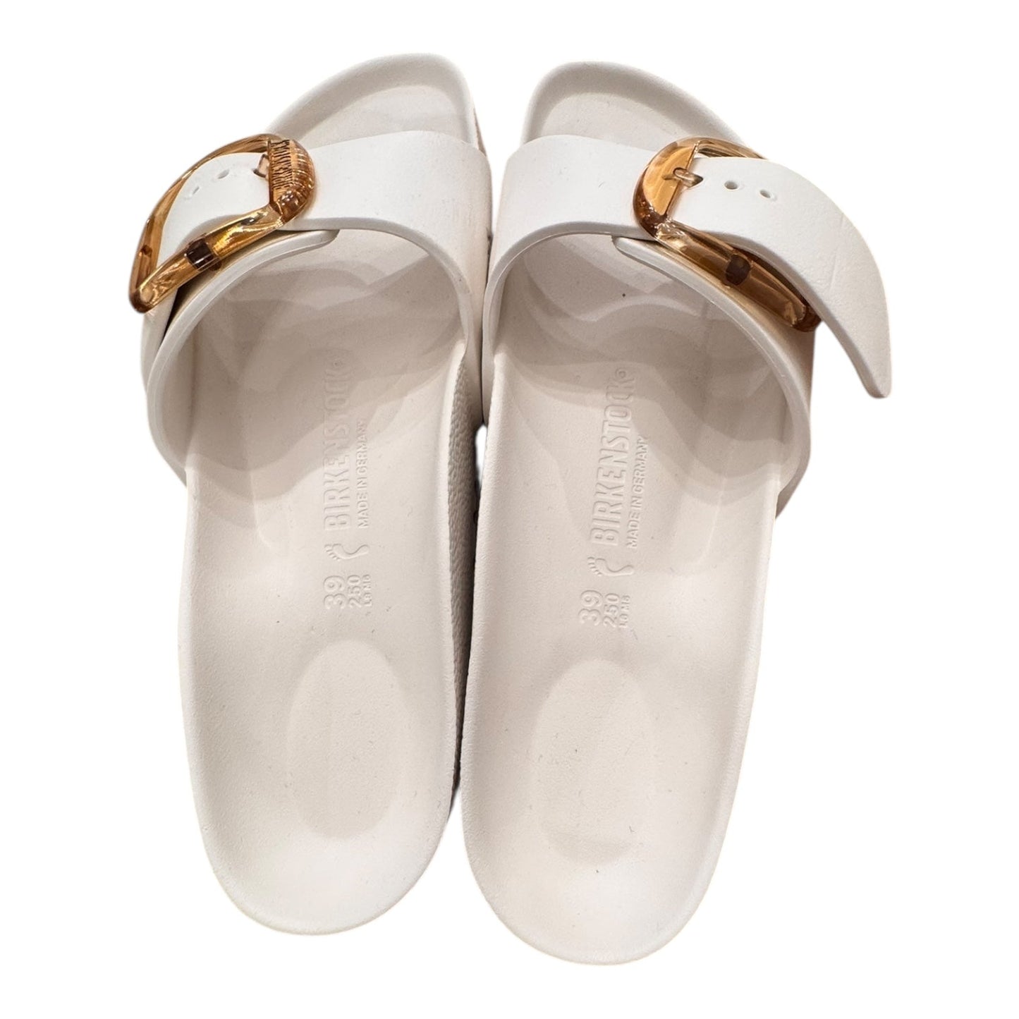 Sandals Designer By Birkenstock In Cream, Size:8