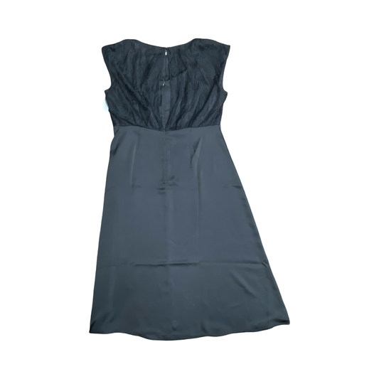 Dress Party Midi By Ann Taylor In Black, Size:16