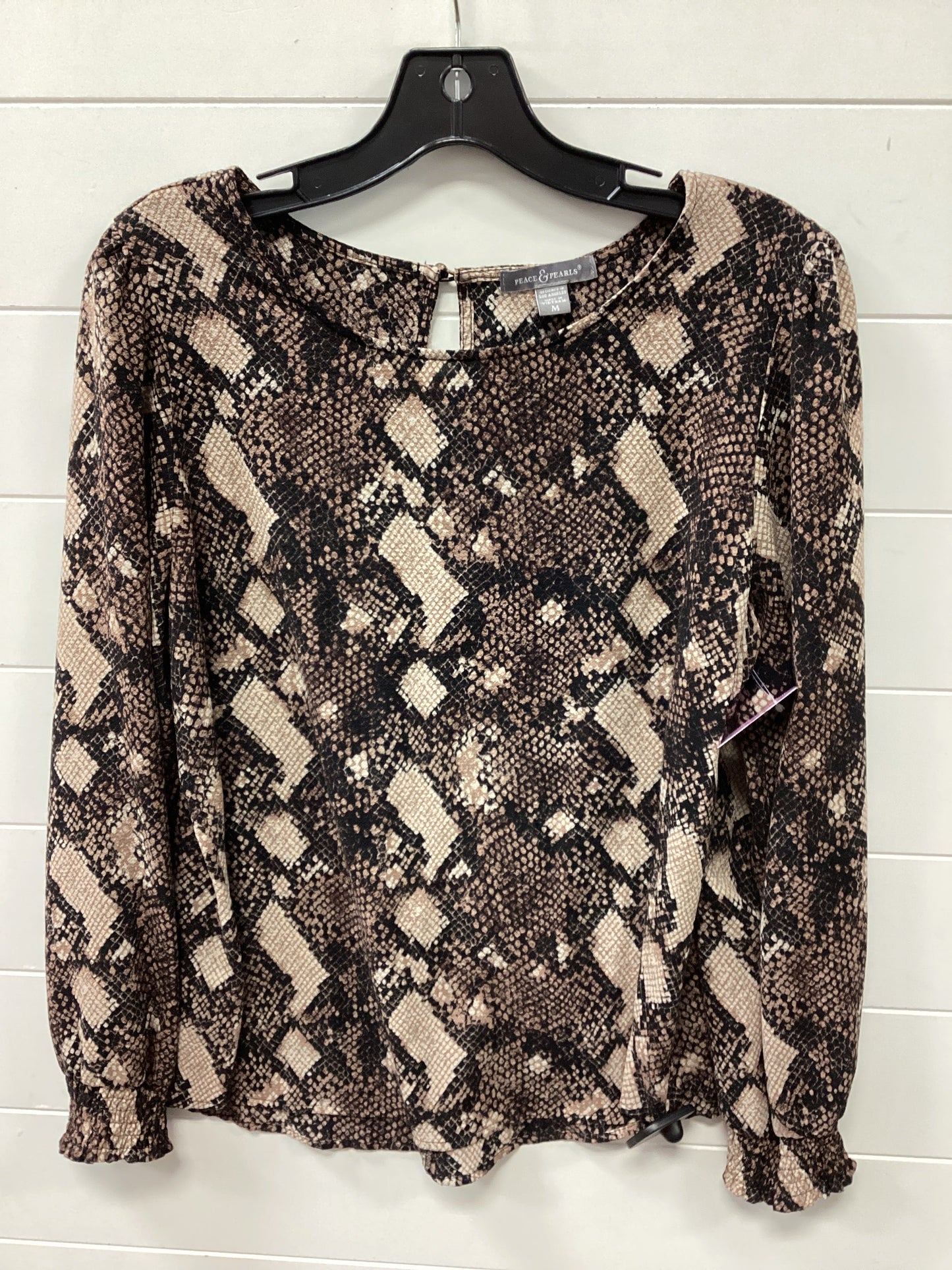 Top Ls By Peace Love World In Brown, Size:M