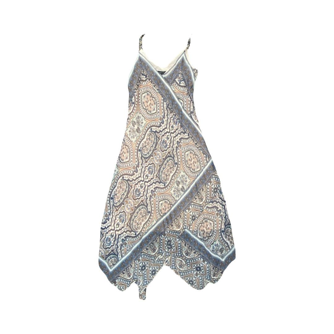Dress Party Long By Bcbgmaxazria In Blue & Pink, Size:Xs