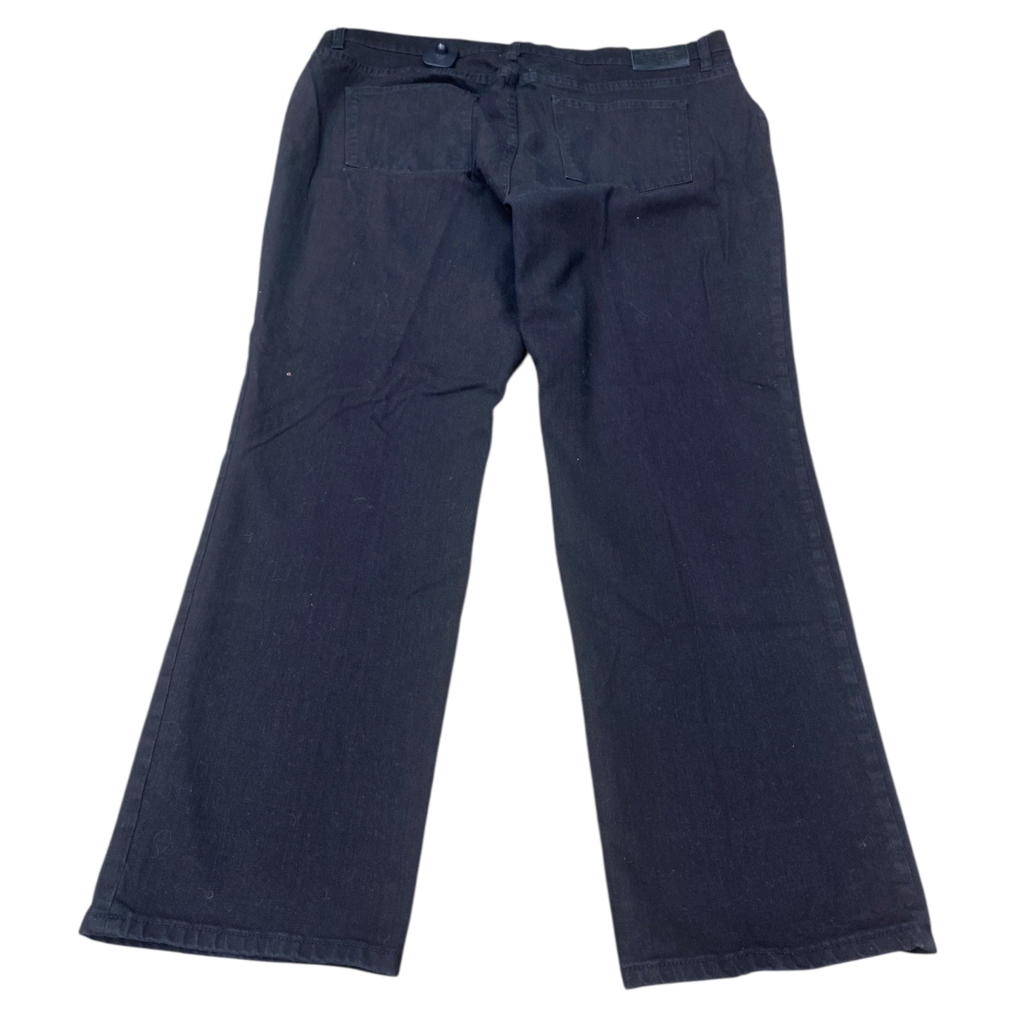 Jeans Boot Cut By Lauren By Ralph Lauren In Black Denim, Size:20