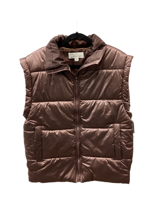 Vest Puffer & Quilted By Vintage Havana In Brown, Size:M