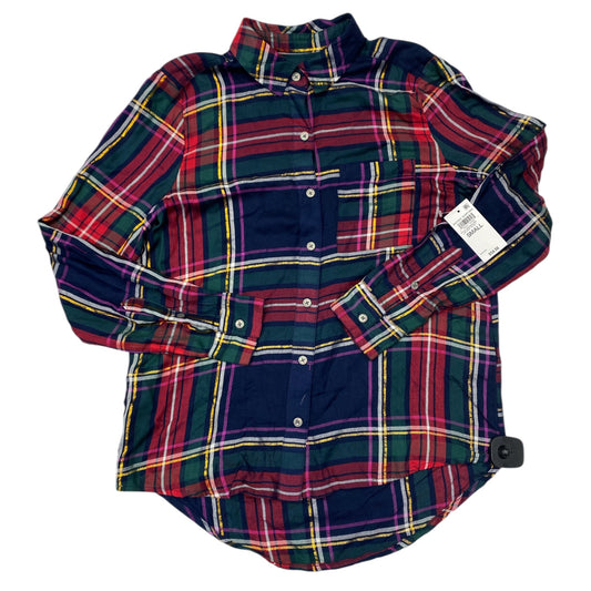 Top Ls By Style And Company In Plaid Pattern, Size:S
