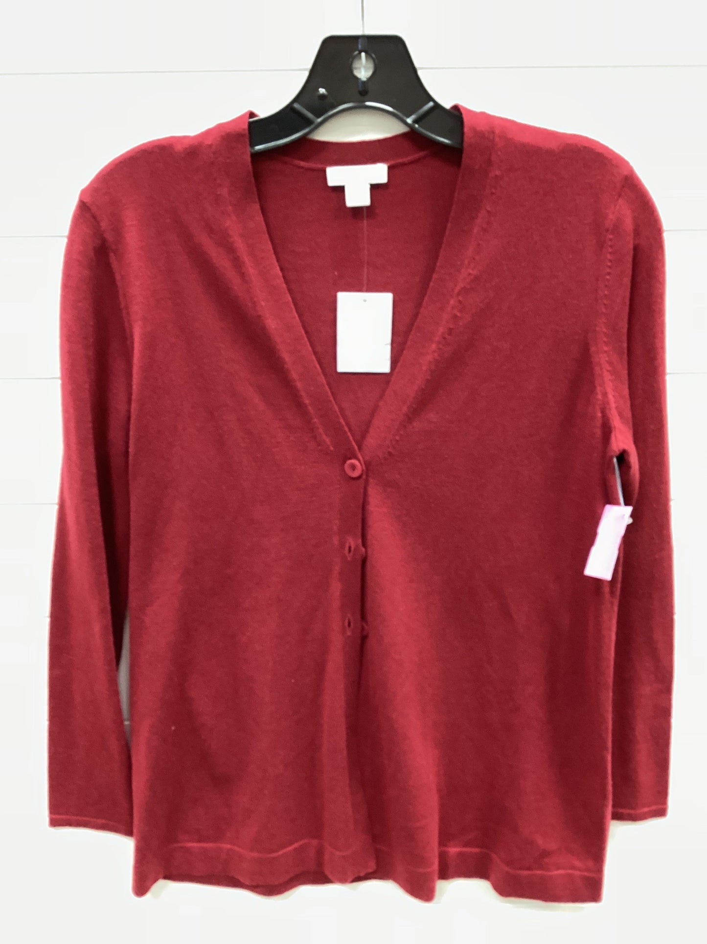 Cardigan By J. Jill In Red, Size:Xs