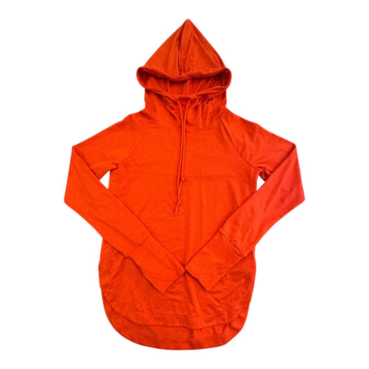 Athletic Top Ls Hoodie By Athleta In Orange, Size:Xs