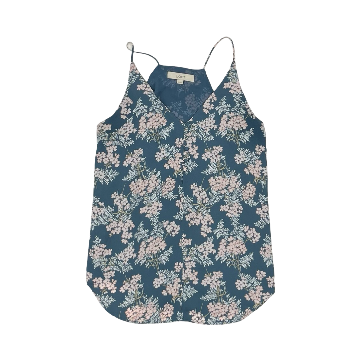 Blouse Sleeveless By Loft In Blue & Pink, Size:S