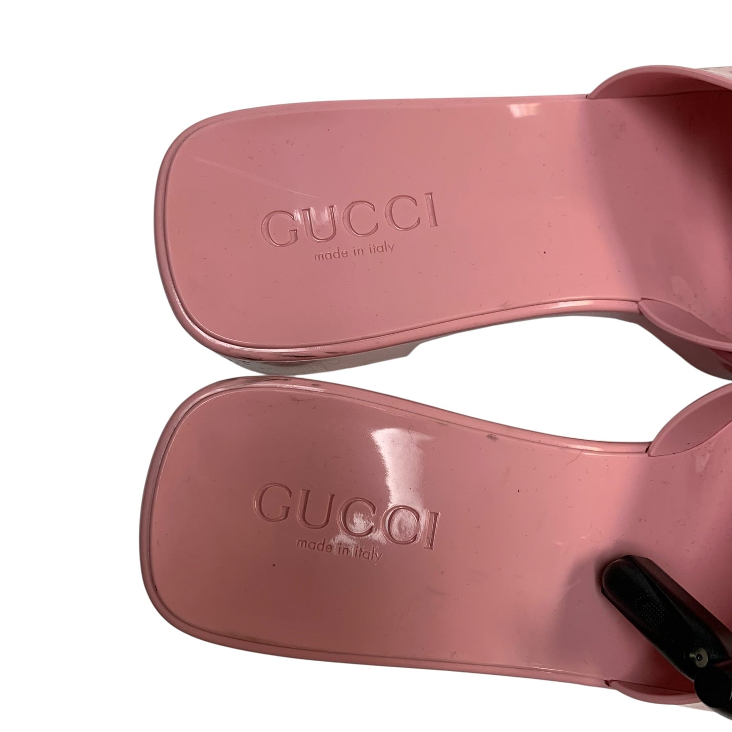 Sandals Luxury Designer By Gucci In Pink, Size: 8