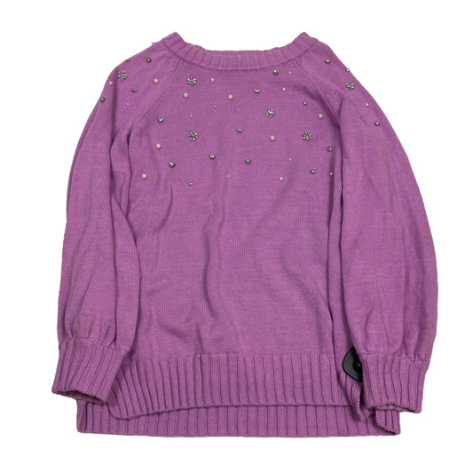 Sweater Designer By Karl Lagerfeld In Purple, Size:M