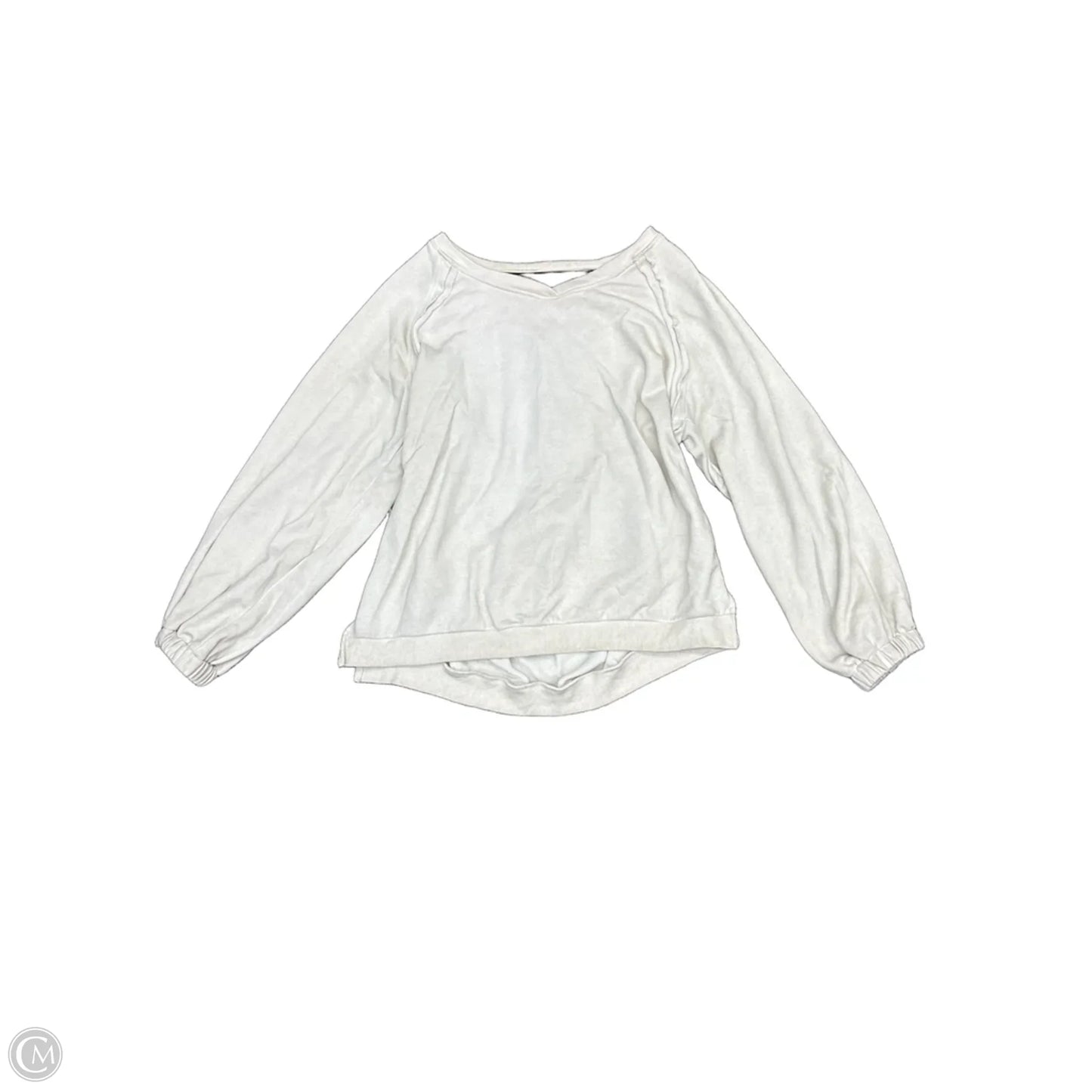 Sweatshirt Crewneck By Pol In Cream, Size: L