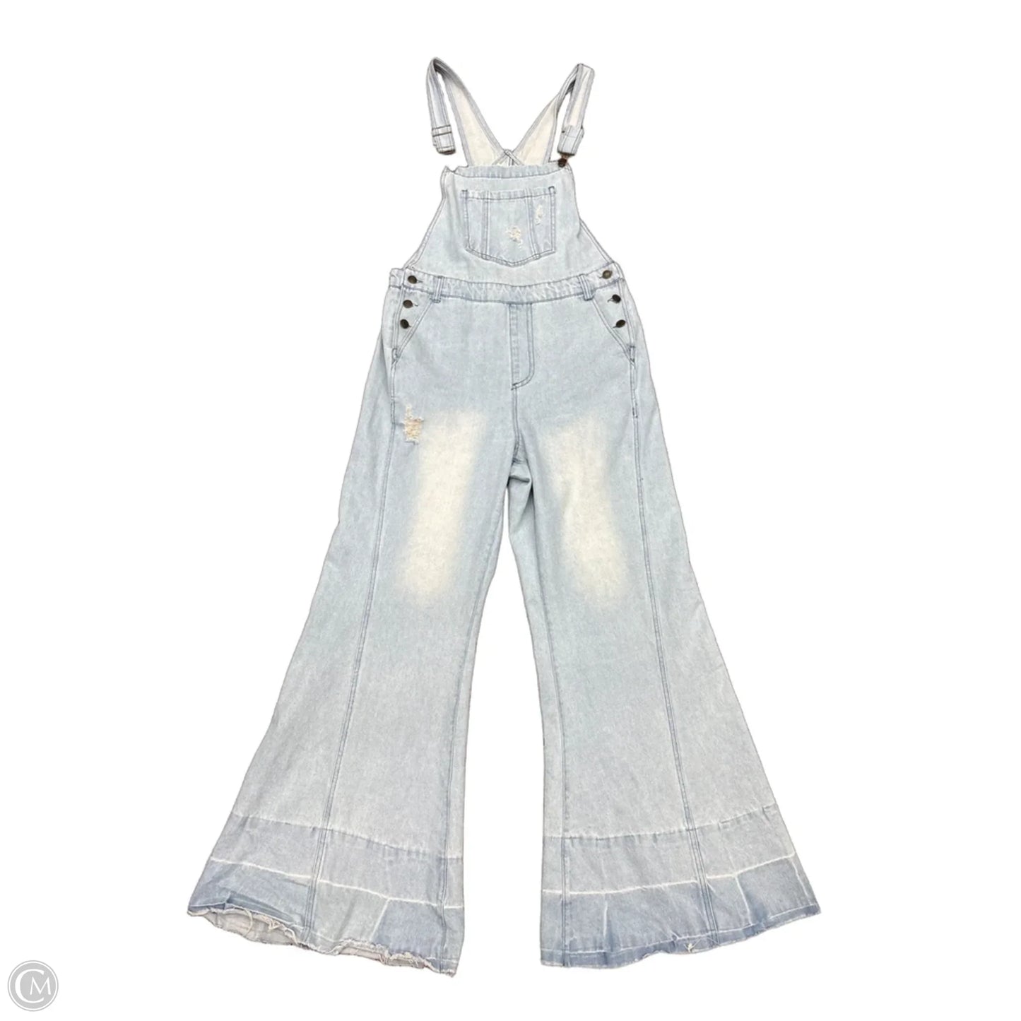 Jumpsuit By Clothes Mentor In Blue Denim, Size: L