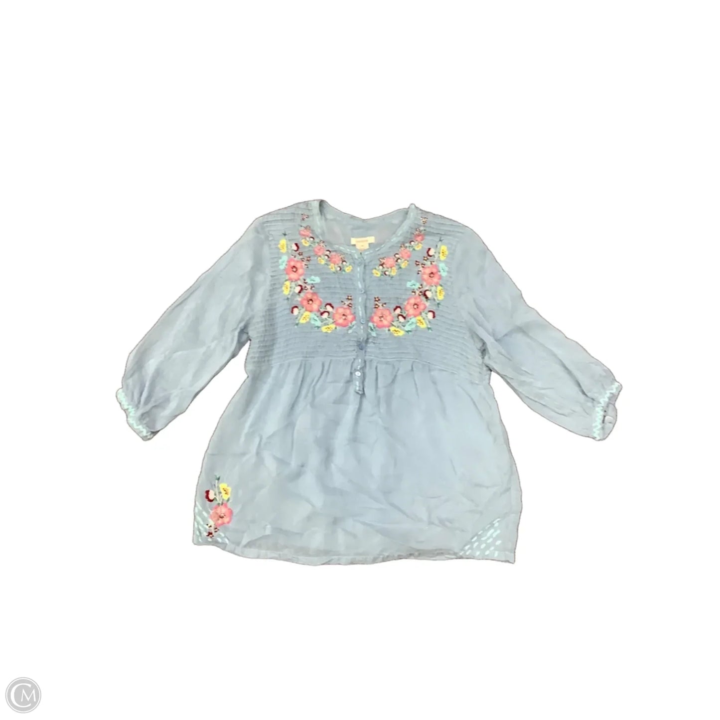 Top Long Sleeve By Sundance In Blue, Size: M