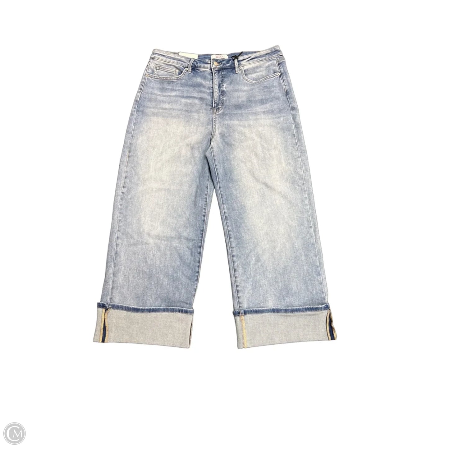 Jeans Wide Leg By Roamans In Blue, Size: 16