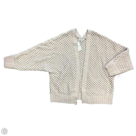 Sweater Cardigan By Ee Some In Cream, Size: 1x