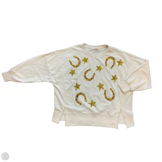 Sweatshirt Crewneck By Clothes Mentor In Yellow, Size: L