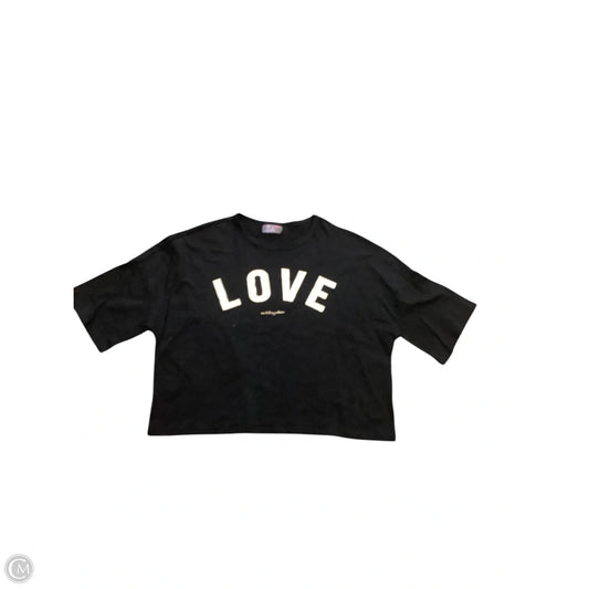 Top Short Sleeve By Betsey Johnson In Black, Size: M