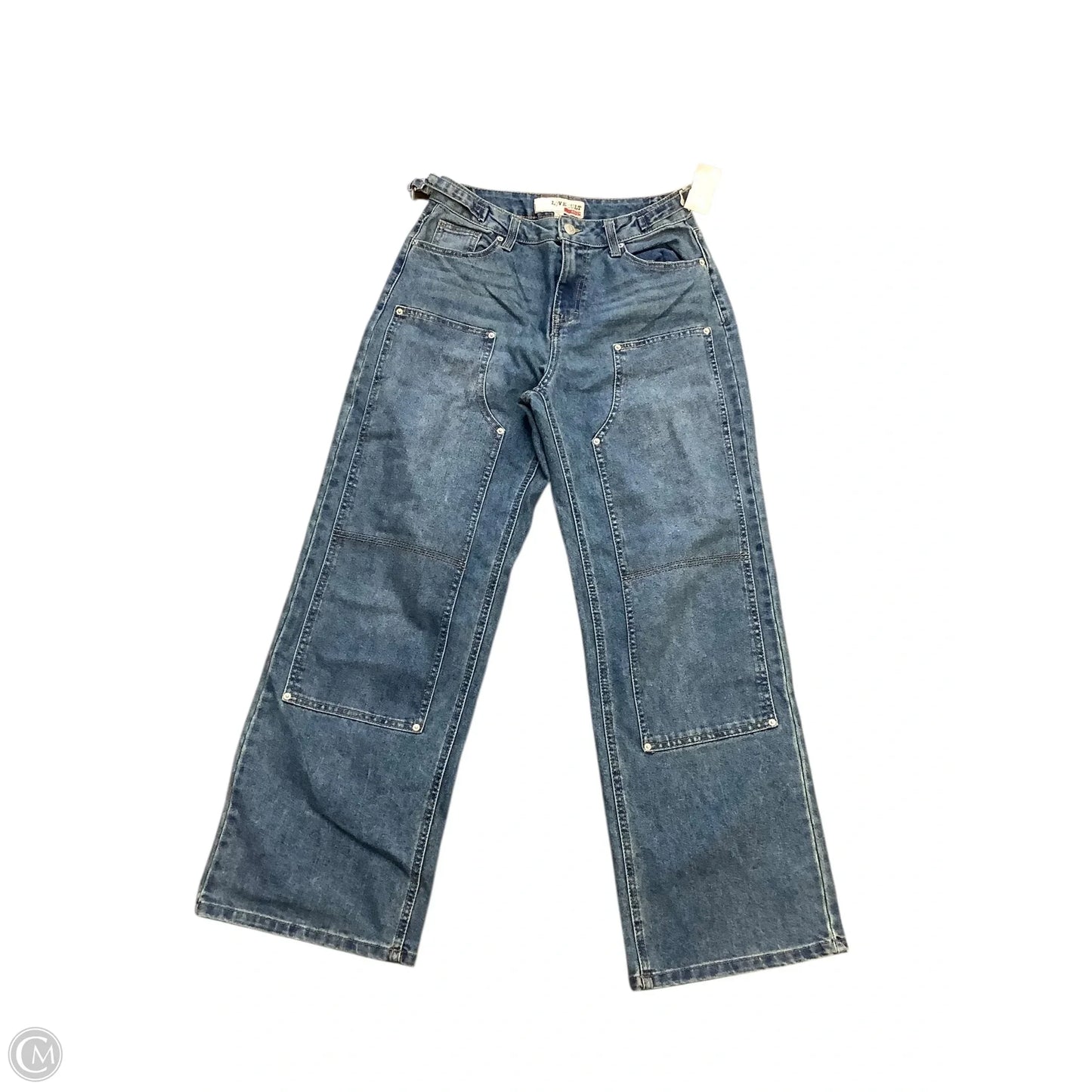 Jeans Wide Leg By Love Culture In Blue, Size: 4