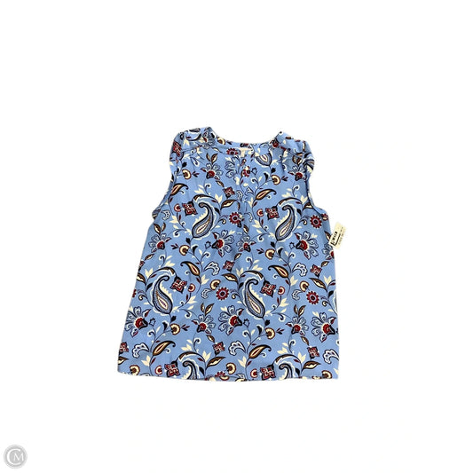 Blouse Sleeveless By Loft In Blue, Size: Xs