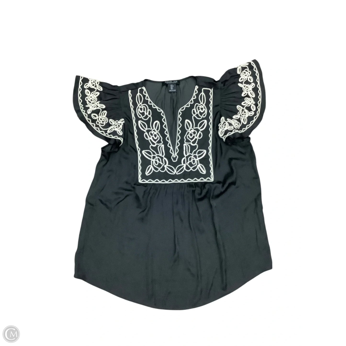 Top Short Sleeve By Rachel Zoe In Black, Size: S