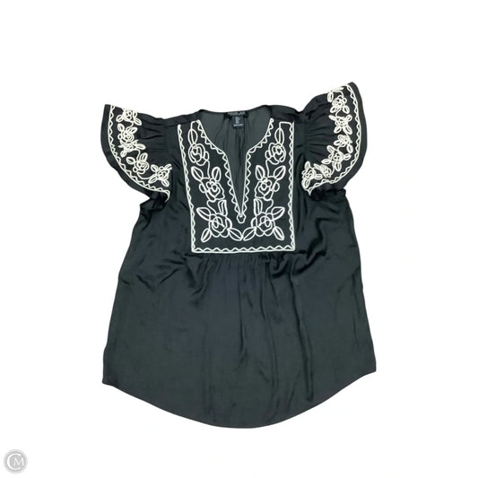 Top Short Sleeve By Rachel Zoe In Black, Size: S
