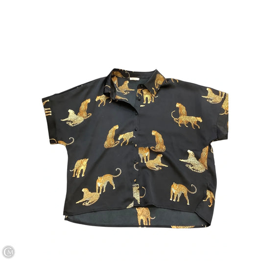 Top Short Sleeve By Jodifl In Animal Print, Size: M